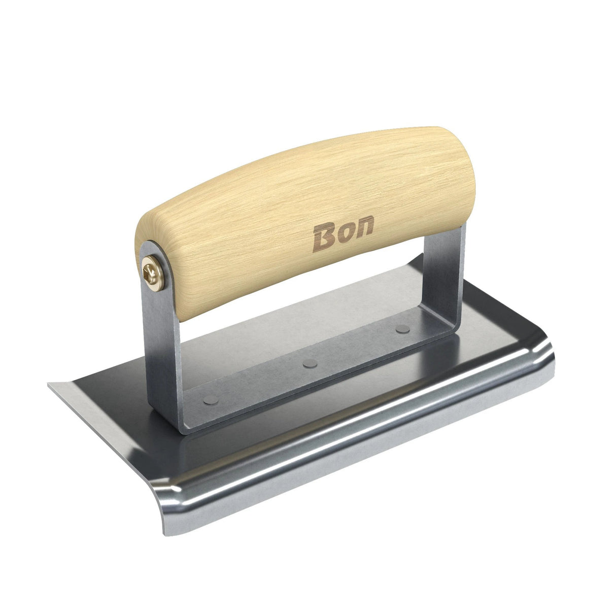 Bon Tool Curved End Concrete Edger - Wood Wave Handle by Bon Tool