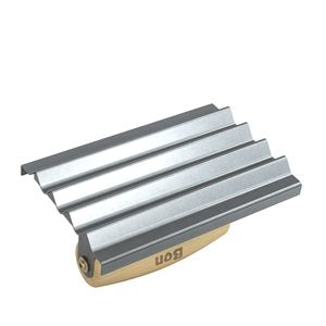 Bon Tool Safety Step Groover – 6in x 4in – Wood Wave Handle
