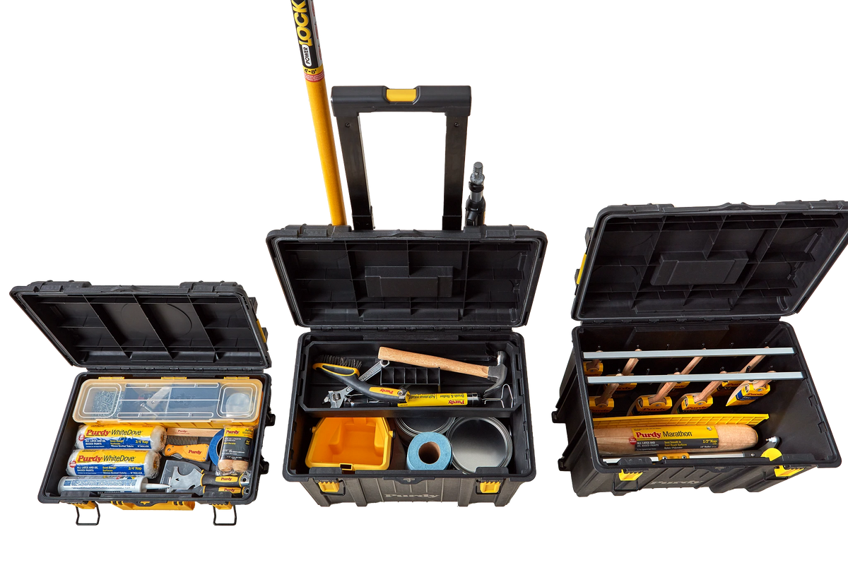 Purdy Painter's Storage Box – 3-Piece Rolling System