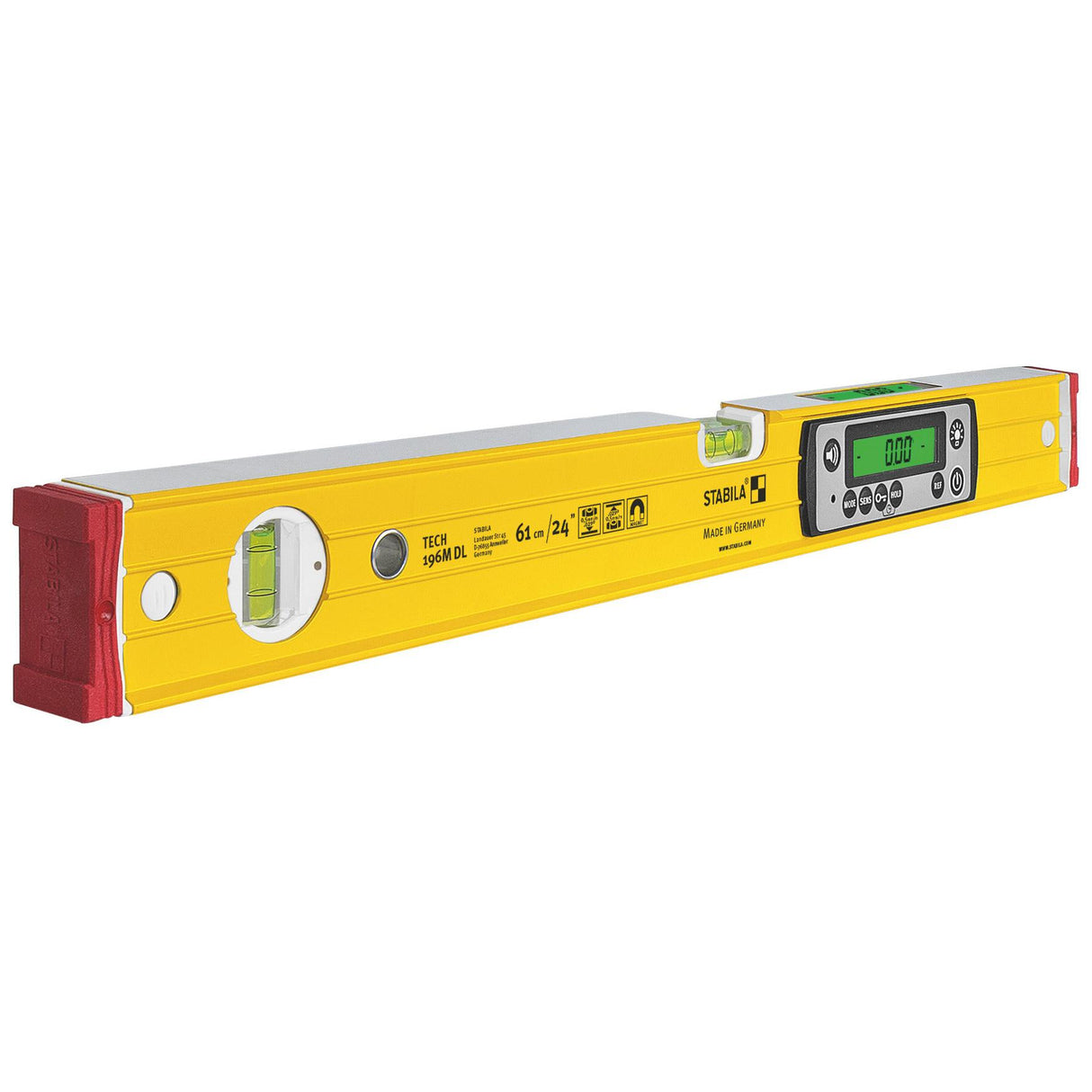 Stabila Type 196M DL Digital Spirit Level – Product picture (perspective view) 01