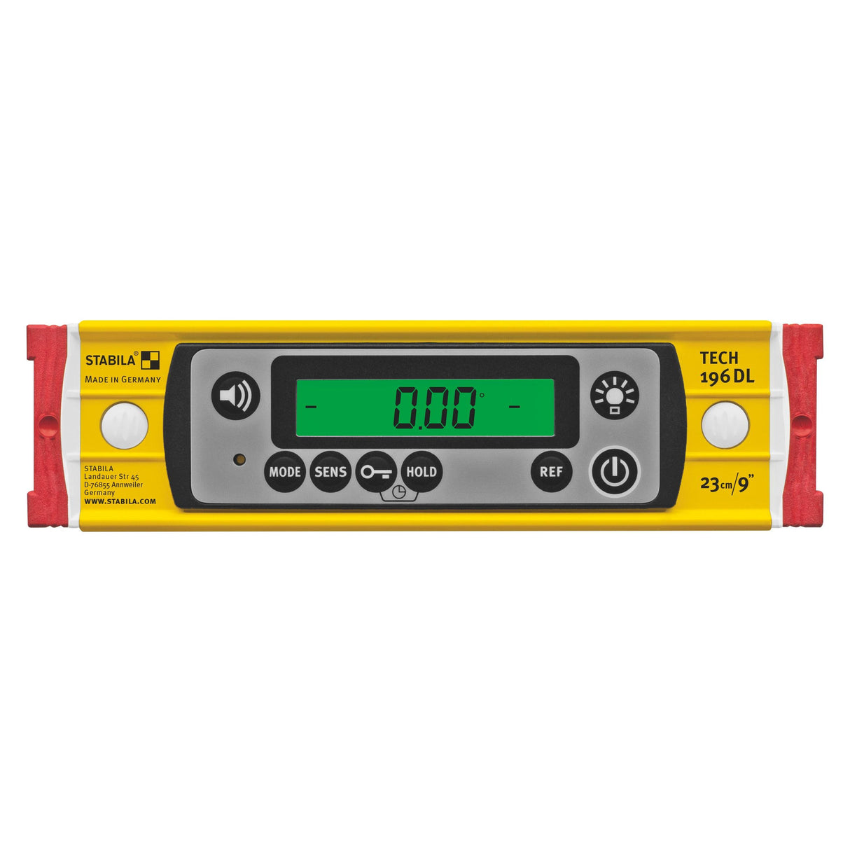 Stabila Digital Spirit Level 196 DL – Product picture (front view) 01