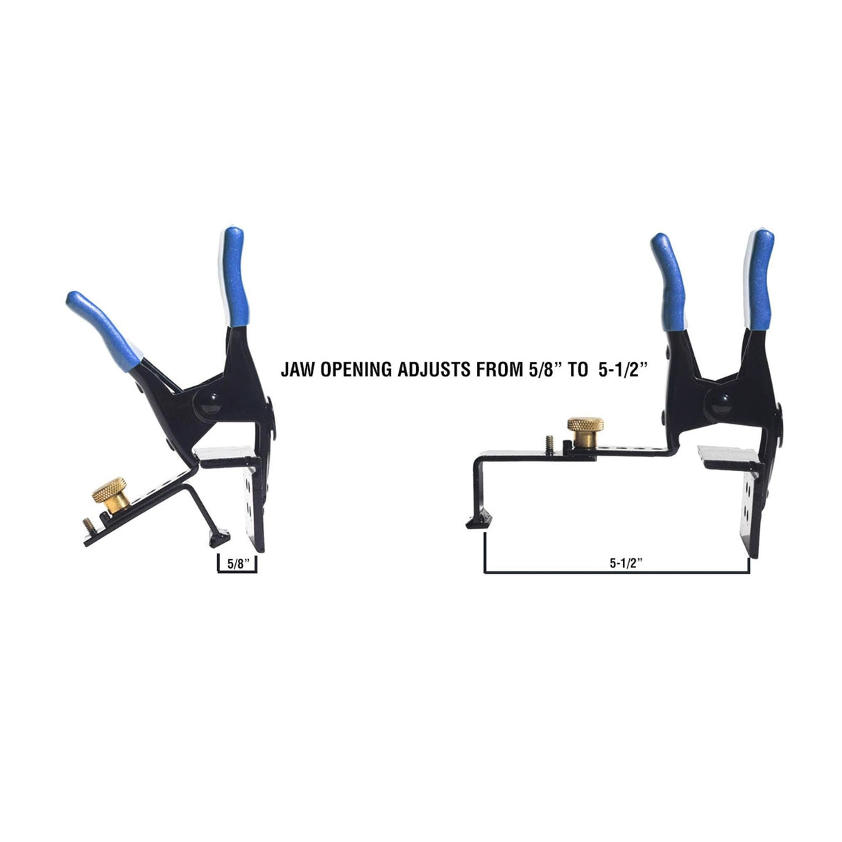 JAG Clamp XL - opens up to 5 1/2" - Pair (21-291) by Bon Tool