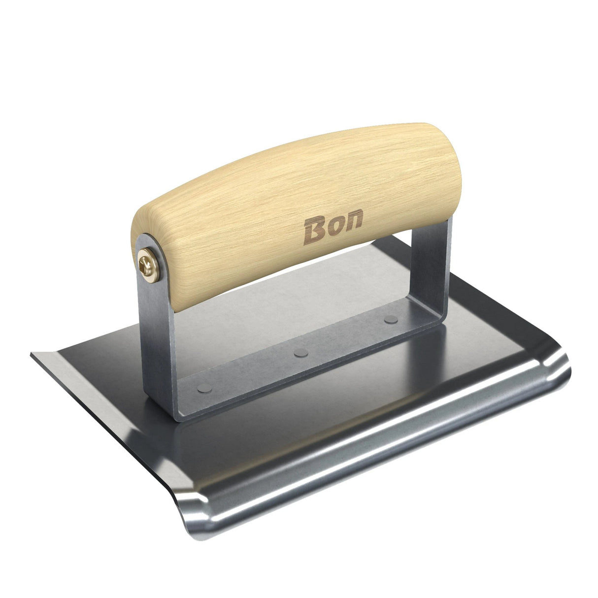 Bon Tool Curved End Concrete Edger - Wood Wave Handle by Bon Tool