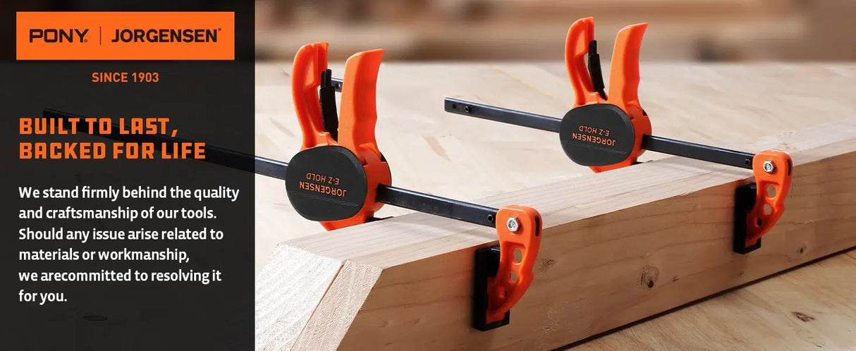 Pony Jorgensen E-Z HOLD Hobby 4in (100mm) – clamping detail