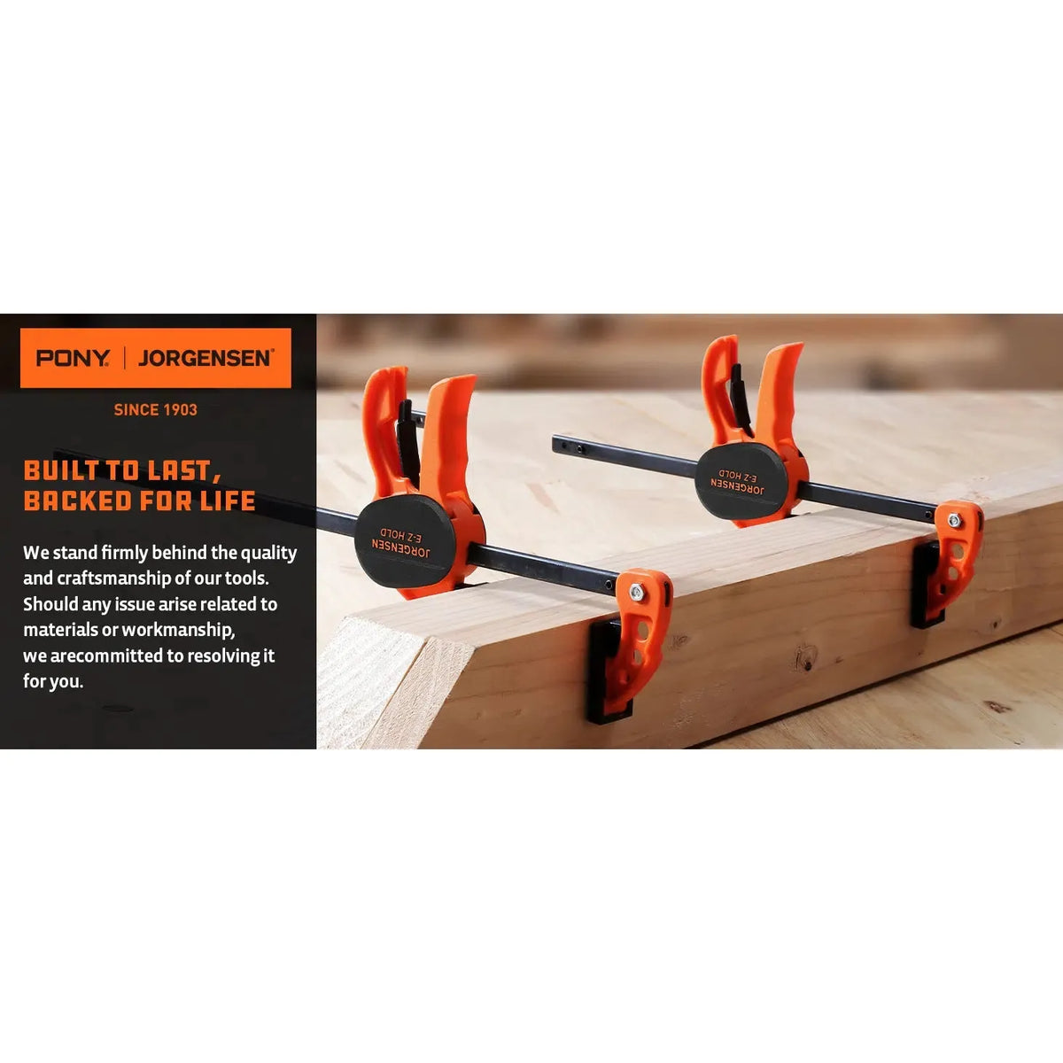 Pony Jorgensen E-Z HOLD Hobby 4in (100mm) – clamping detail
