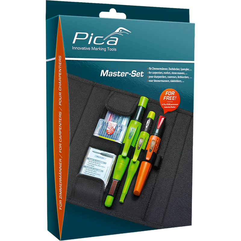 Pica Master Set Carpenter – 5-Piece Marking Kit