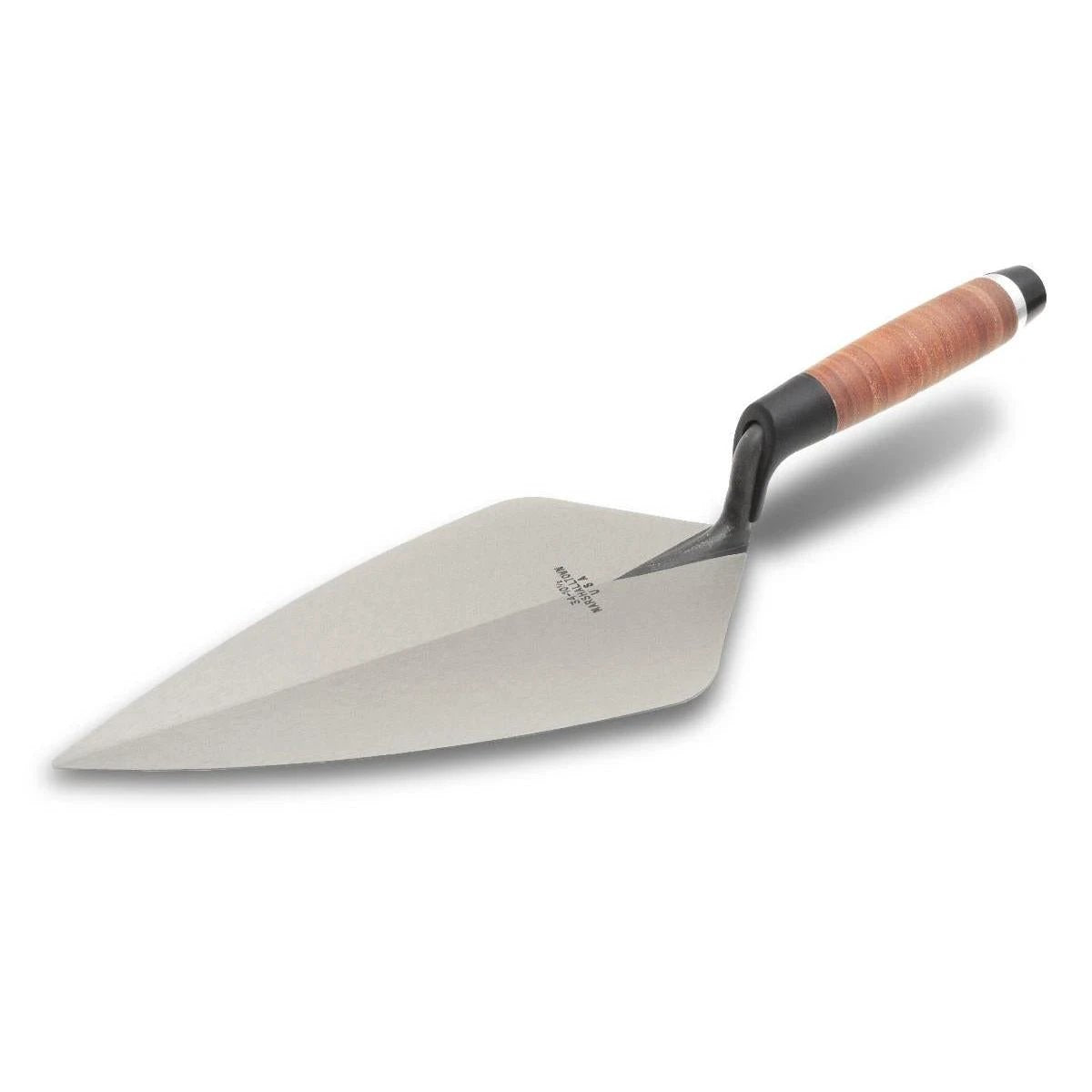 Marshalltown Wide London Brick Trowel - Leather Handle by Marshalltown