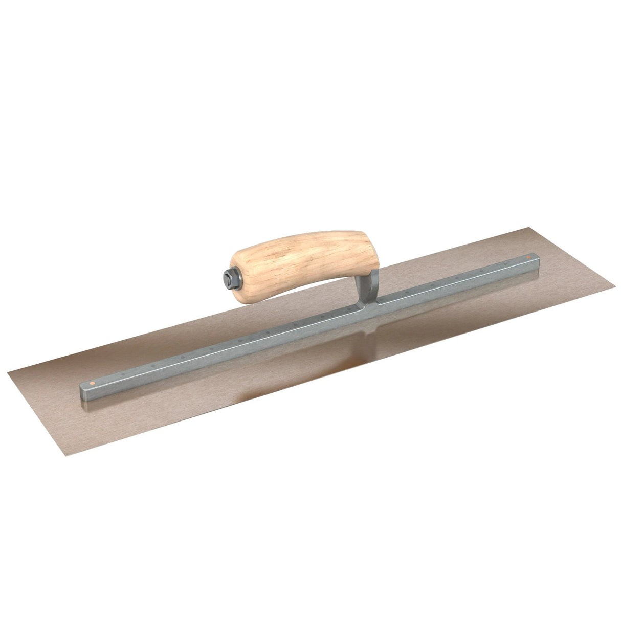 Bon Tool Golden Stainless Steel Square End Finish Trowel - Long Shank - Camel Back Wood Handle by Bon Tool