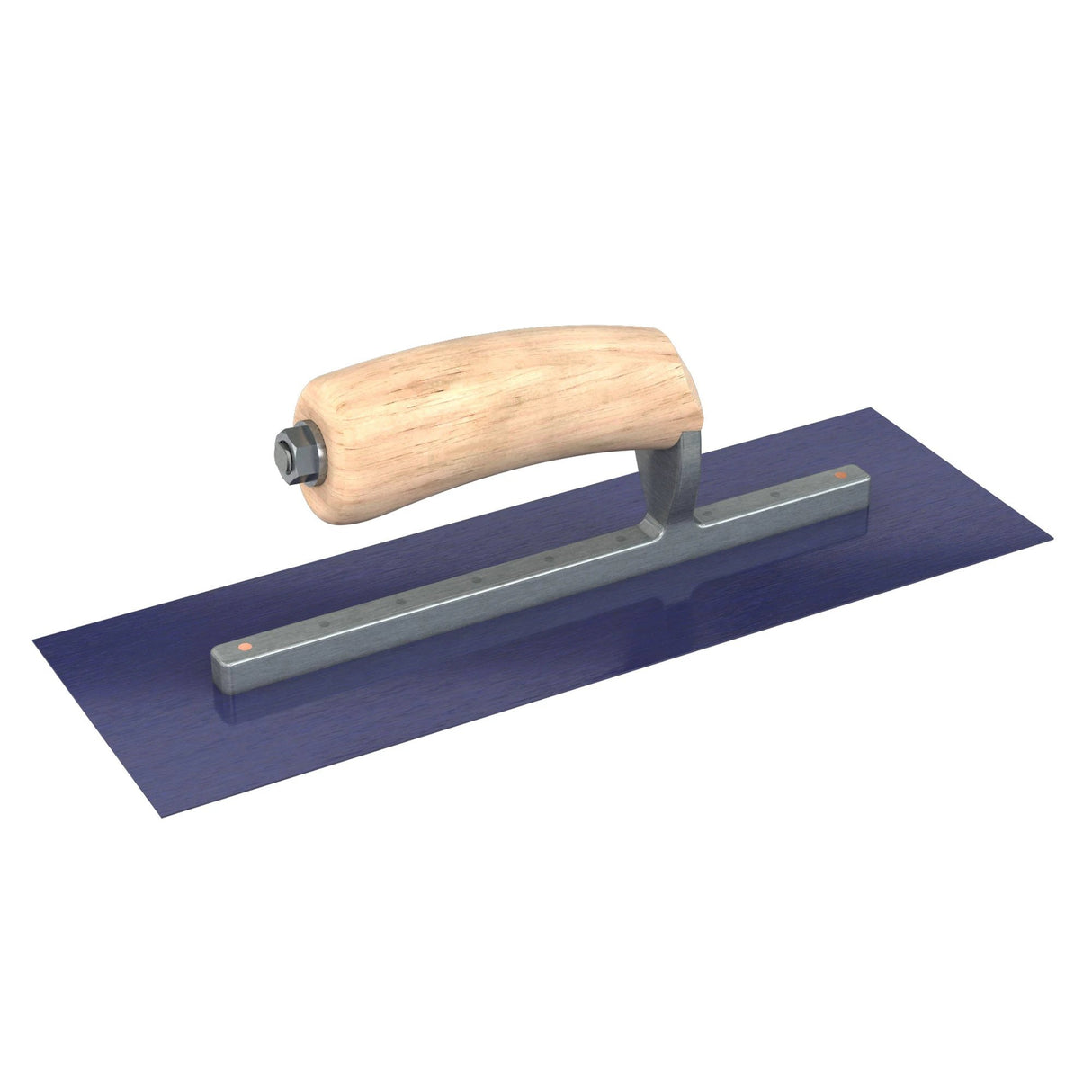 Bon Tool Blue Steel Square End Finish Trowel - Camel Back Wood Handle by Bon Tool