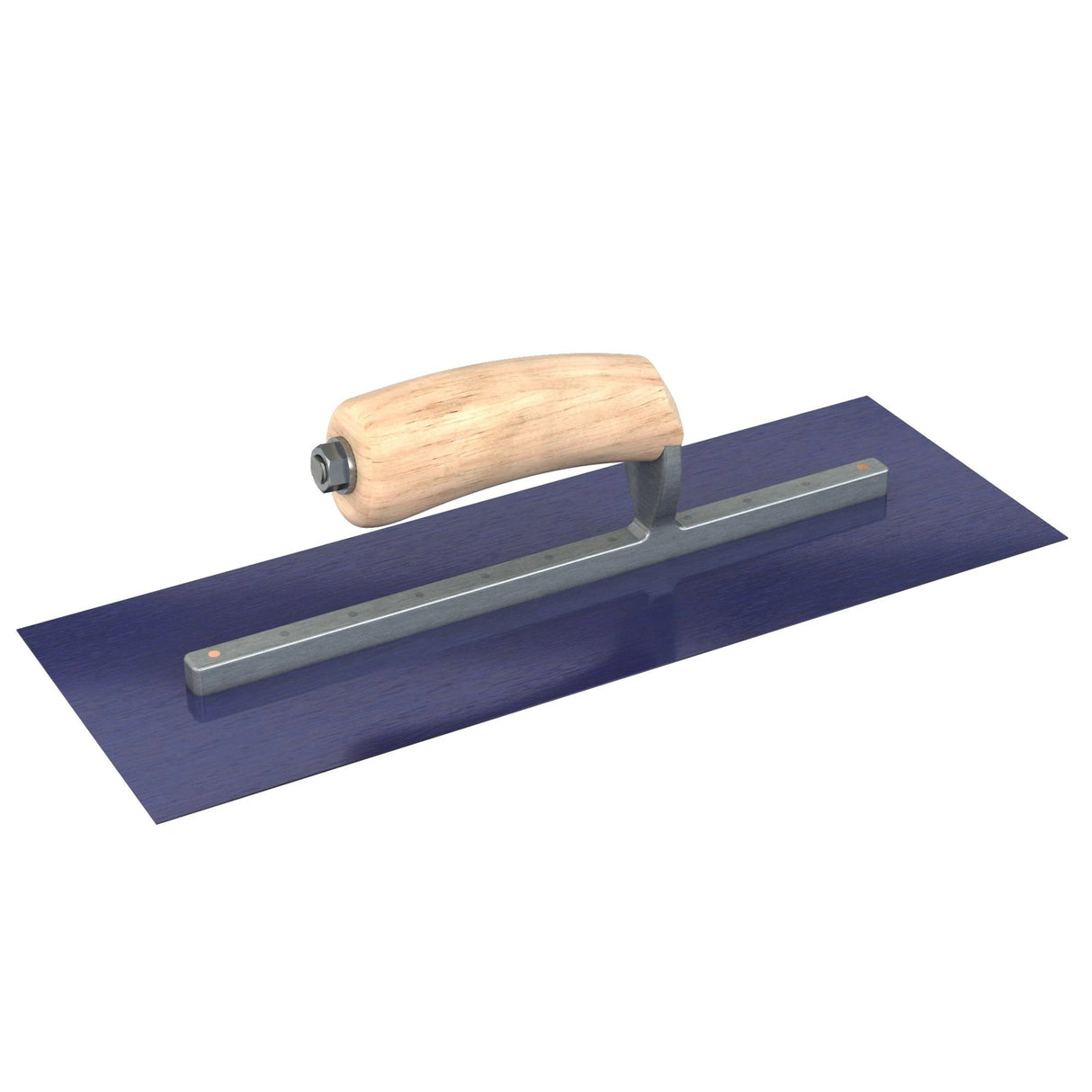 Bon Tool Blue Steel Square End Finish Trowel - Camel Back Wood Handle by Bon Tool