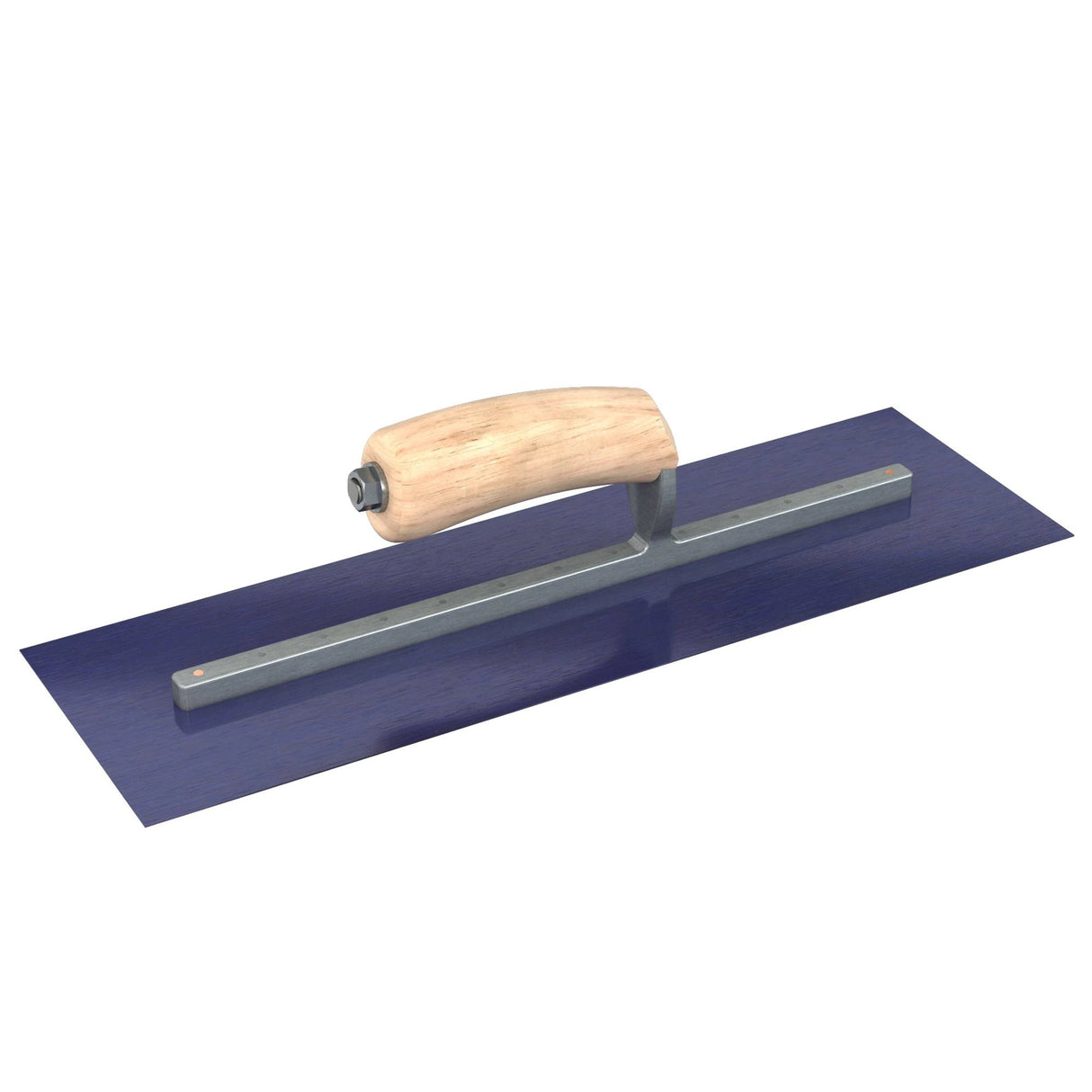 Bon Tool Blue Steel Square End Finish Trowel - Camel Back Wood Handle by Bon Tool