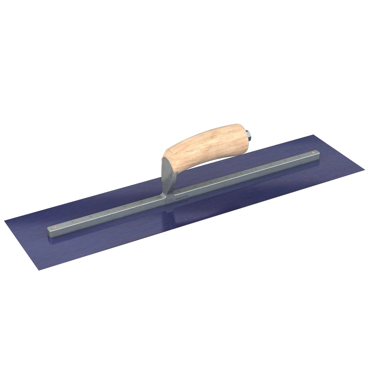 Bon Tool Blue Steel Square End Finish Trowel - Camel Back Wood Handle by Bon Tool