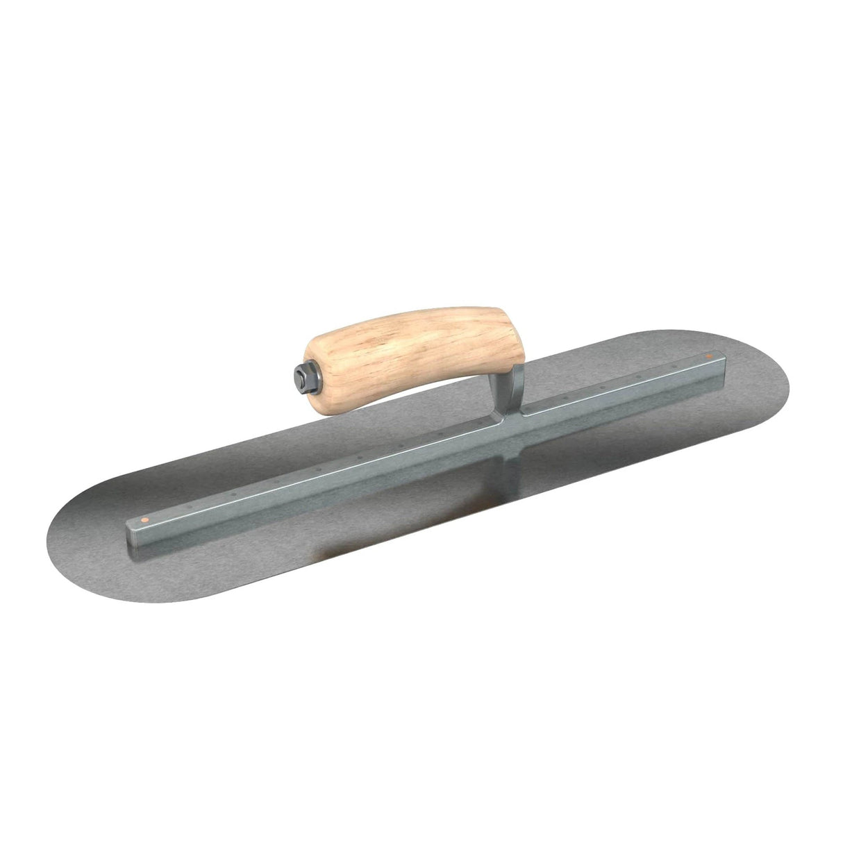 Bon Tool Carbon Steel Round End Finish Trowel - Camel Back Wood Handle by Bon Tool