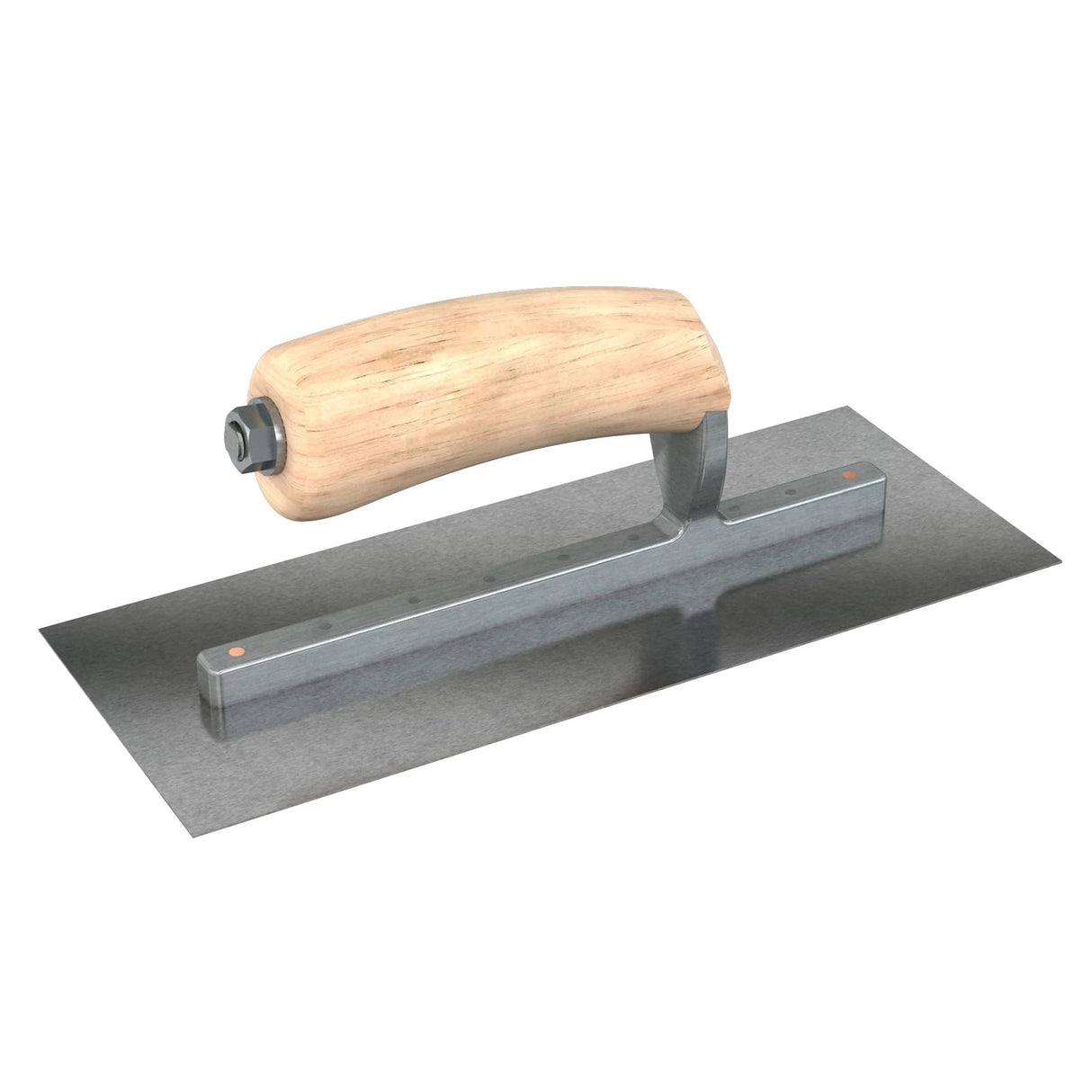 Bon Tool Carbon Steel Square End Finish Trowel - Camel Back Wood Handle by Bon Tool