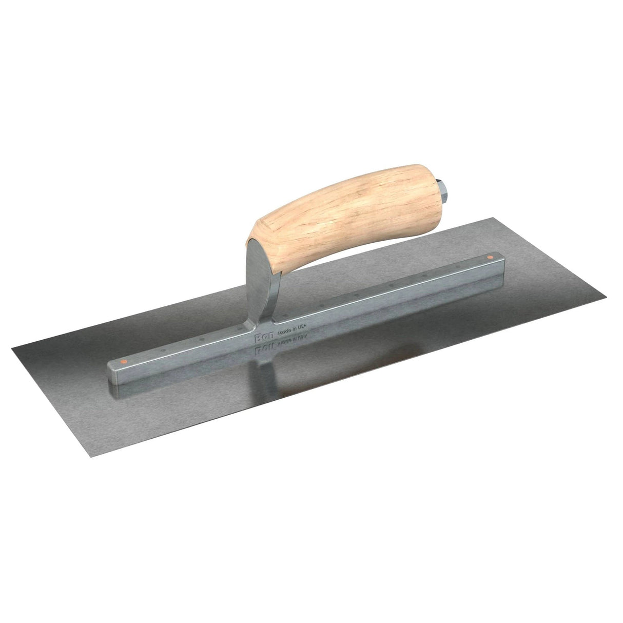 Bon Tool Carbon Steel Square End Finish Trowel - Camel Back Wood Handle by Bon Tool