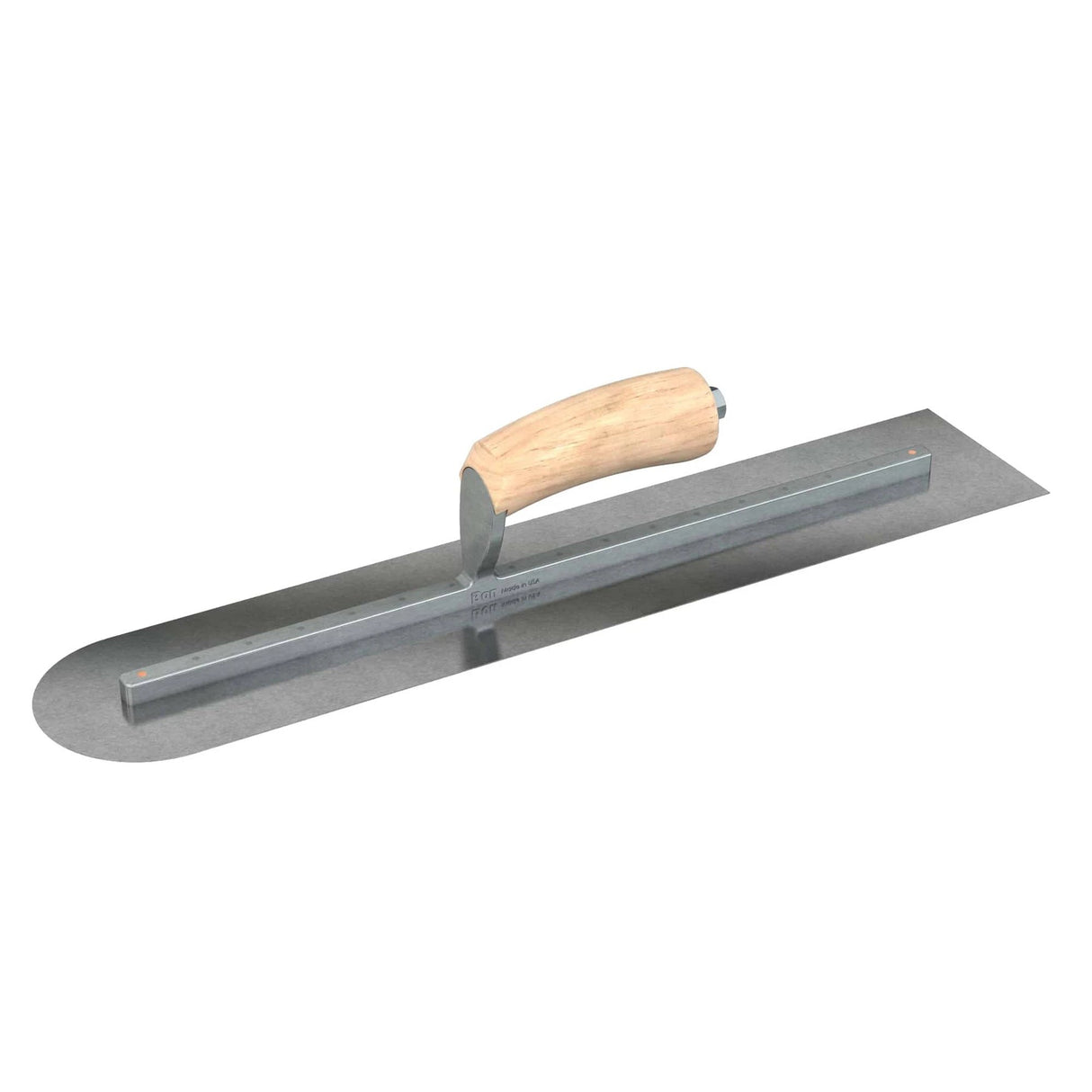 Bon Tool Carbon Steel Square/Round Trowel - Camel Back Wood Handle by Bon Tool