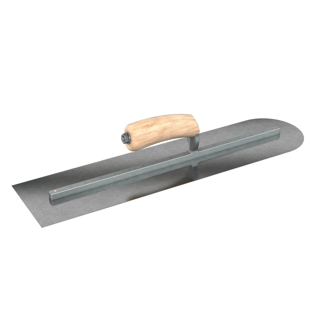 Bon Tool Carbon Steel Square/Round Trowel - Camel Back Wood Handle by Bon Tool