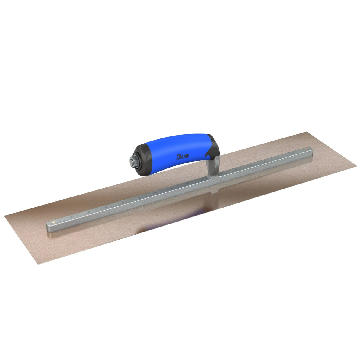 Bon Tool Golden Stainless Steel Square End Finish Trowel - Long Shank - Comfort Wave Handle by Bon Tool