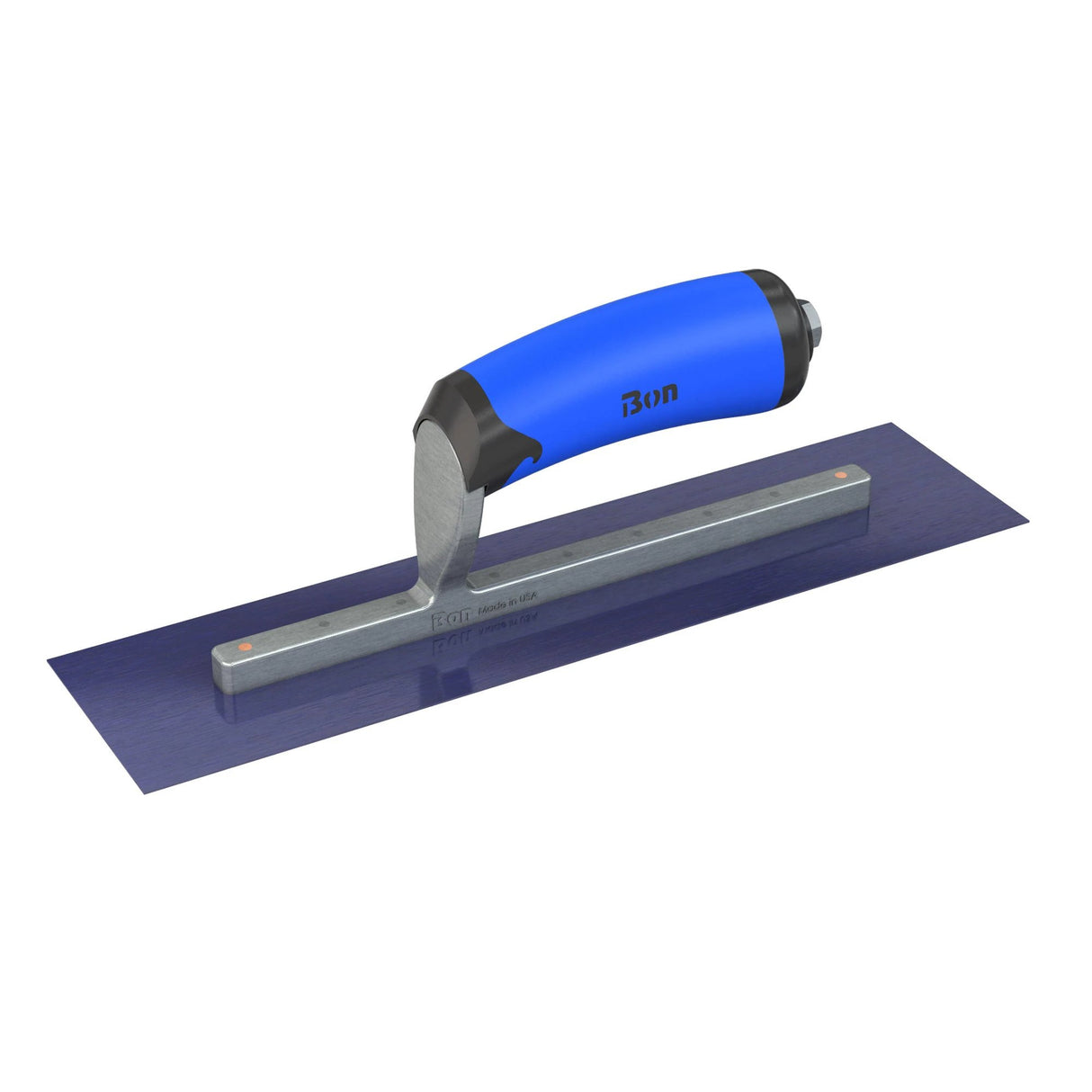Bon Tool Blue Steel Square End Finish Trowel - Camel Back Wood Handle by Bon Tool