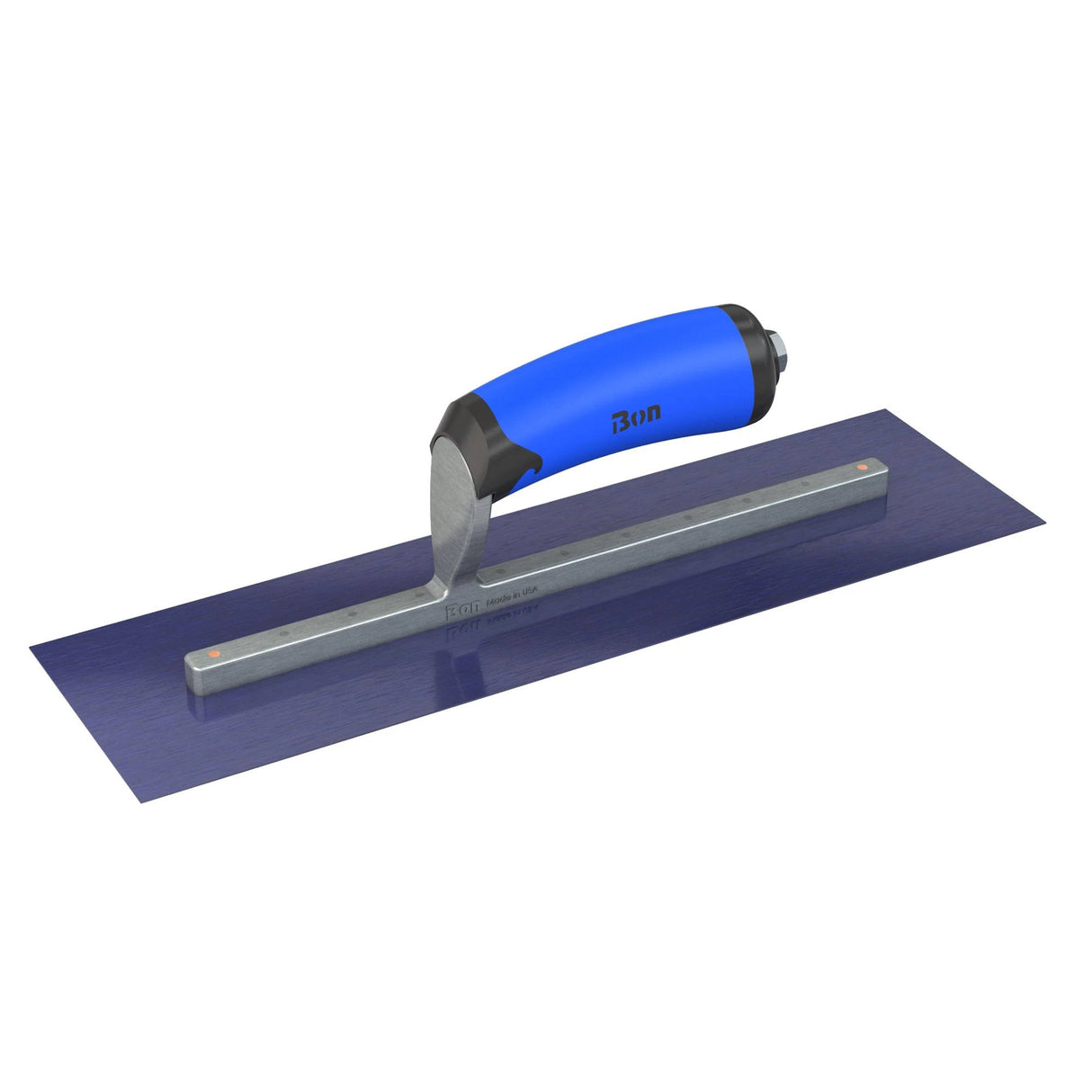 Bon Tool Blue Steel Square End Finish Trowel - Camel Back Wood Handle by Bon Tool