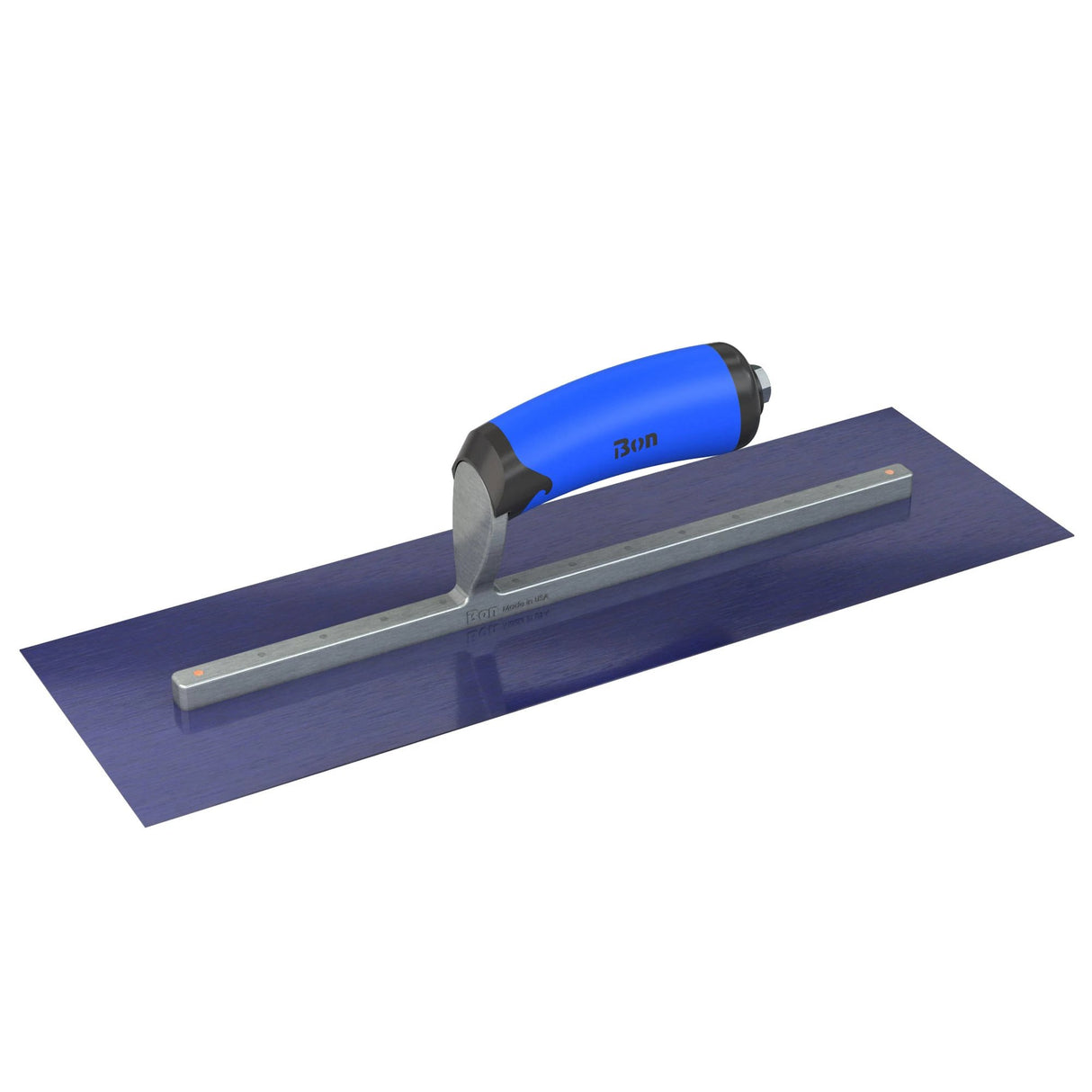 Bon Tool Blue Steel Square End Finish Trowel - Camel Back Wood Handle by Bon Tool