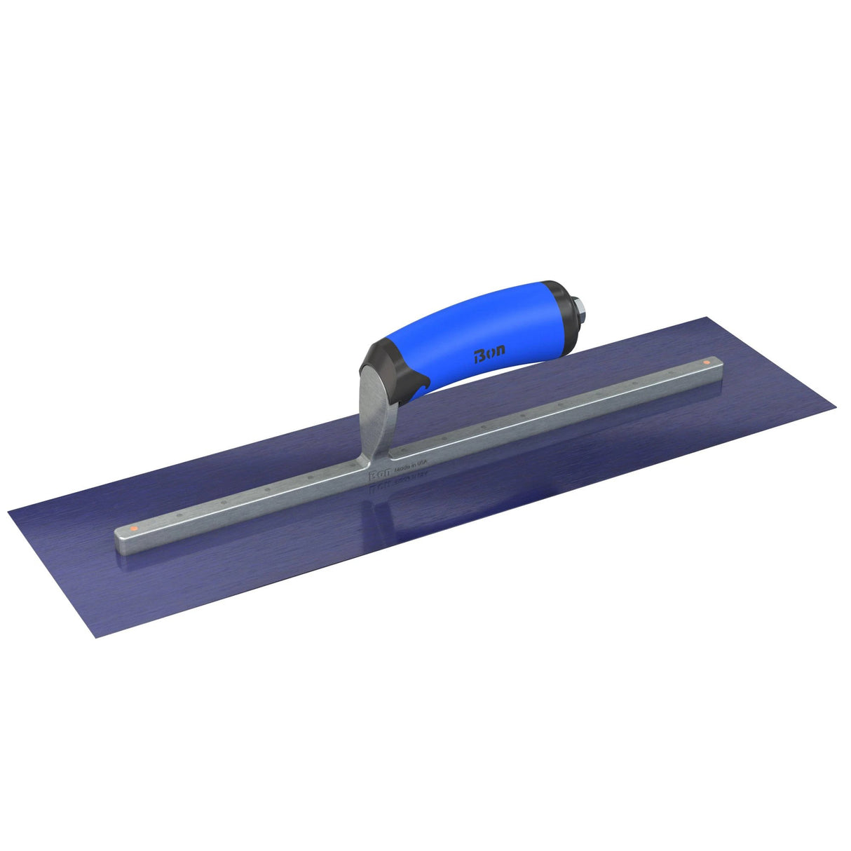 Bon Tool Blue Steel Square End Finish Trowel - Camel Back Wood Handle by Bon Tool