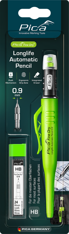 Pica Fine Dry 0.9 Marker & HB Refill Bundle