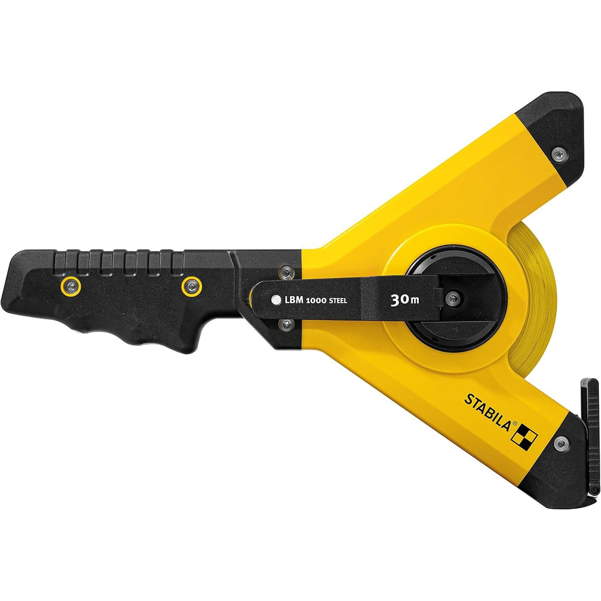 Stabila Open Steel Tape Measure LBM 1000 For Professionals With Shatterproof Y Frame Universal Hook by Stabila