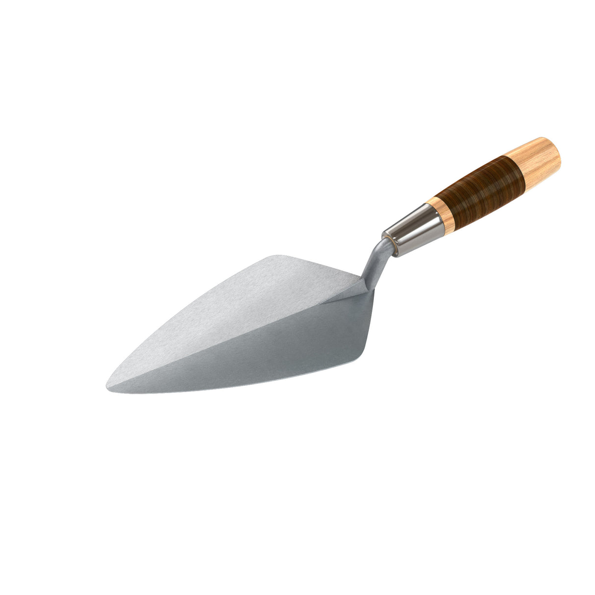 Bon Tool Narrow London Pro Carbon Steel Brick Trowel - Leather Handle