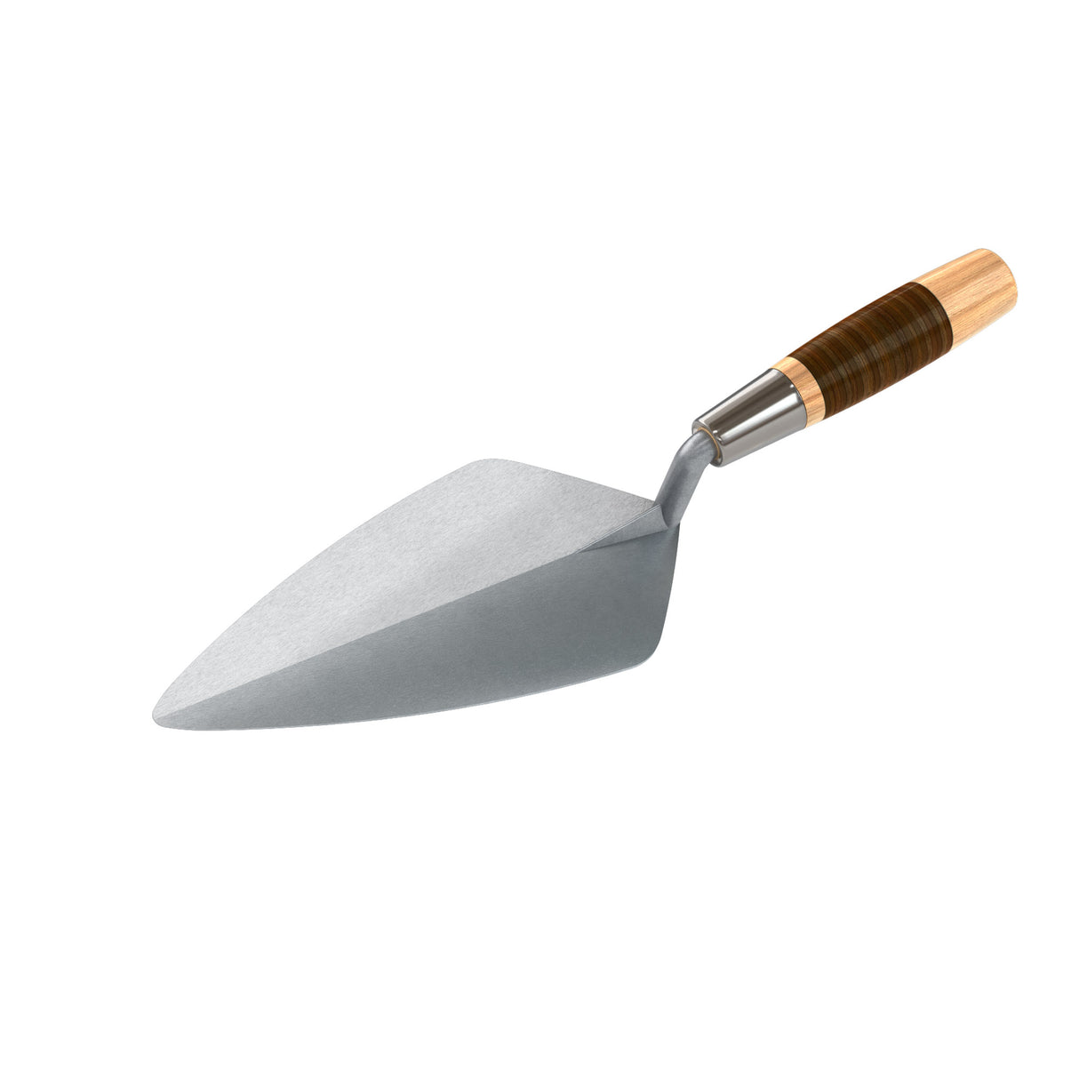 Bon Tool Narrow London Pro Carbon Steel Brick Trowel - Leather Handle