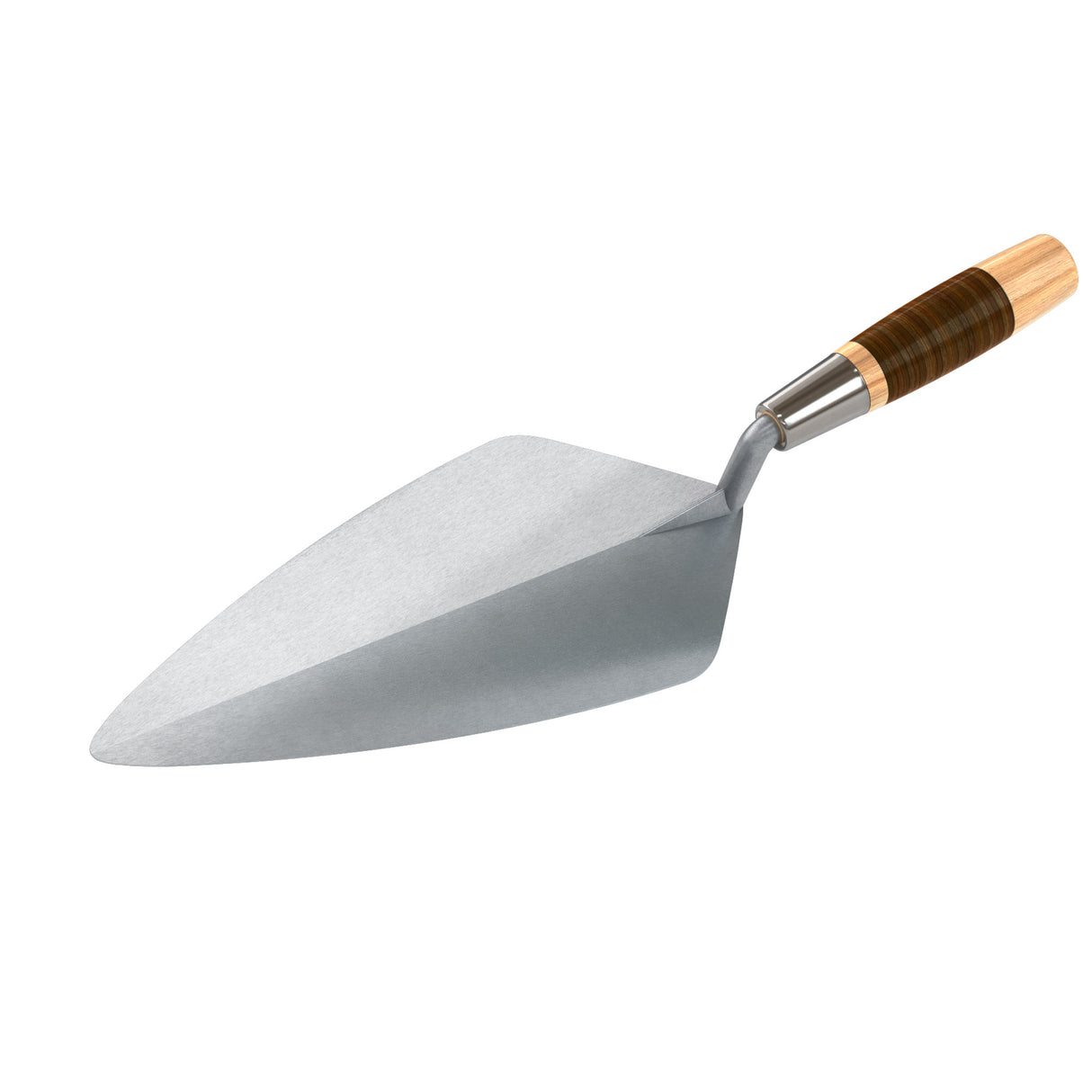 Bon Tool Narrow London Pro Carbon Steel Brick Trowel - Leather Handle