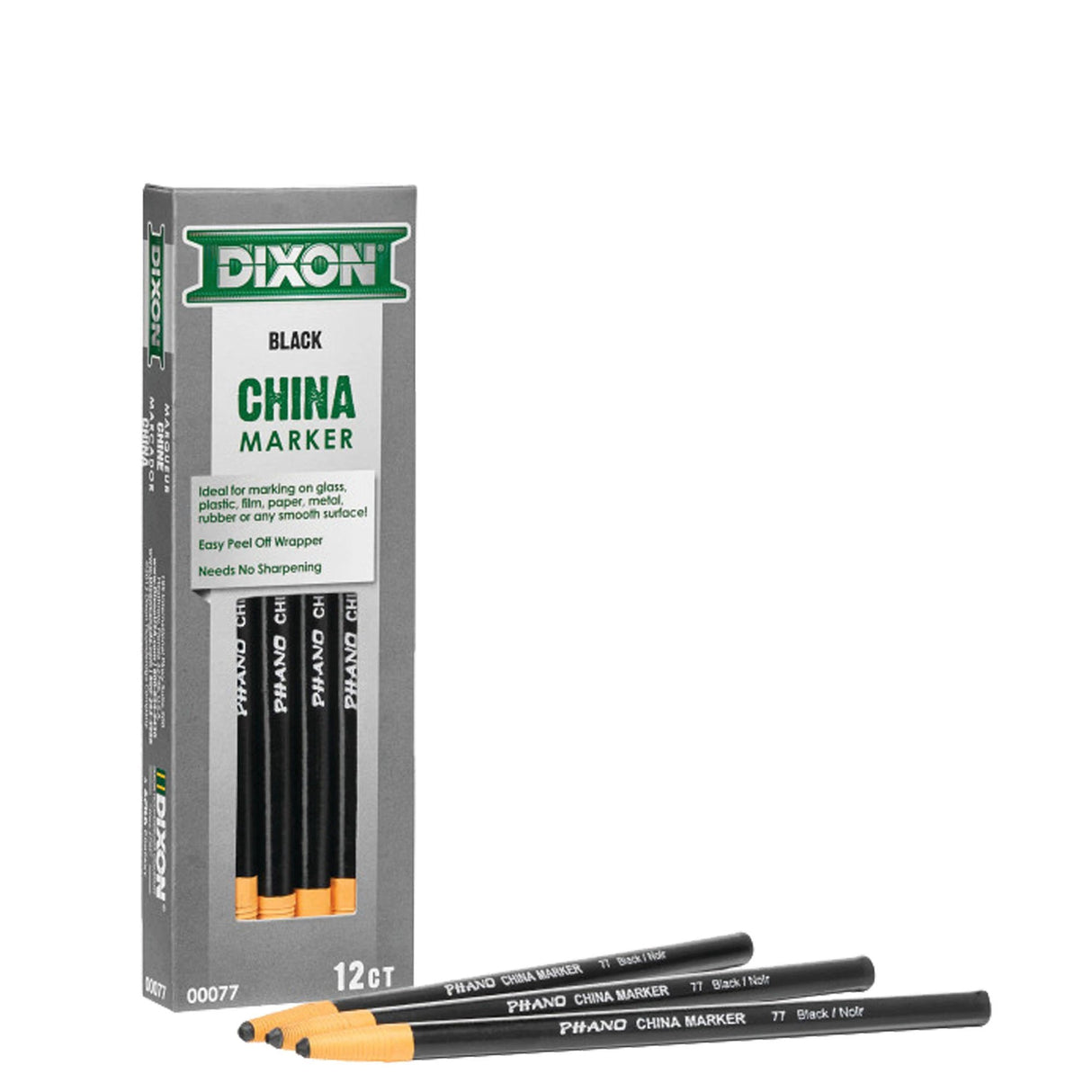 Dixon China Marker - Black 84-283 (Single Pencil) by Bon Tool