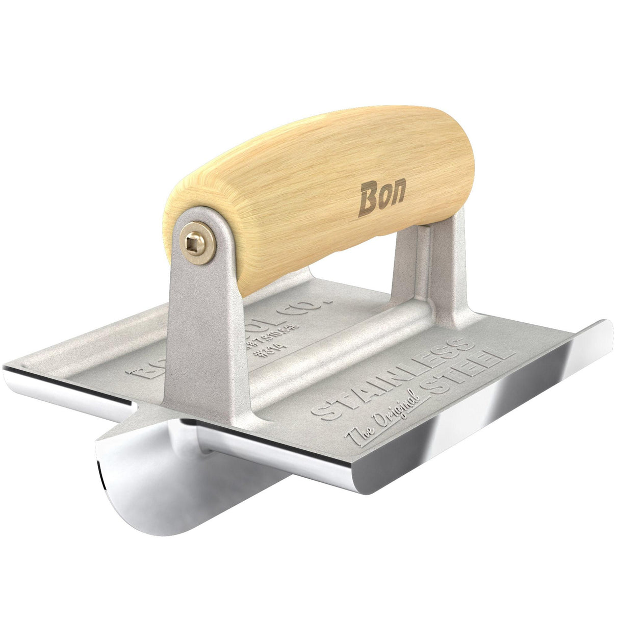 Bon Tool Stainless Steel Concrete Bullet™ Groover - Wood Wave Handle by Bon Tool