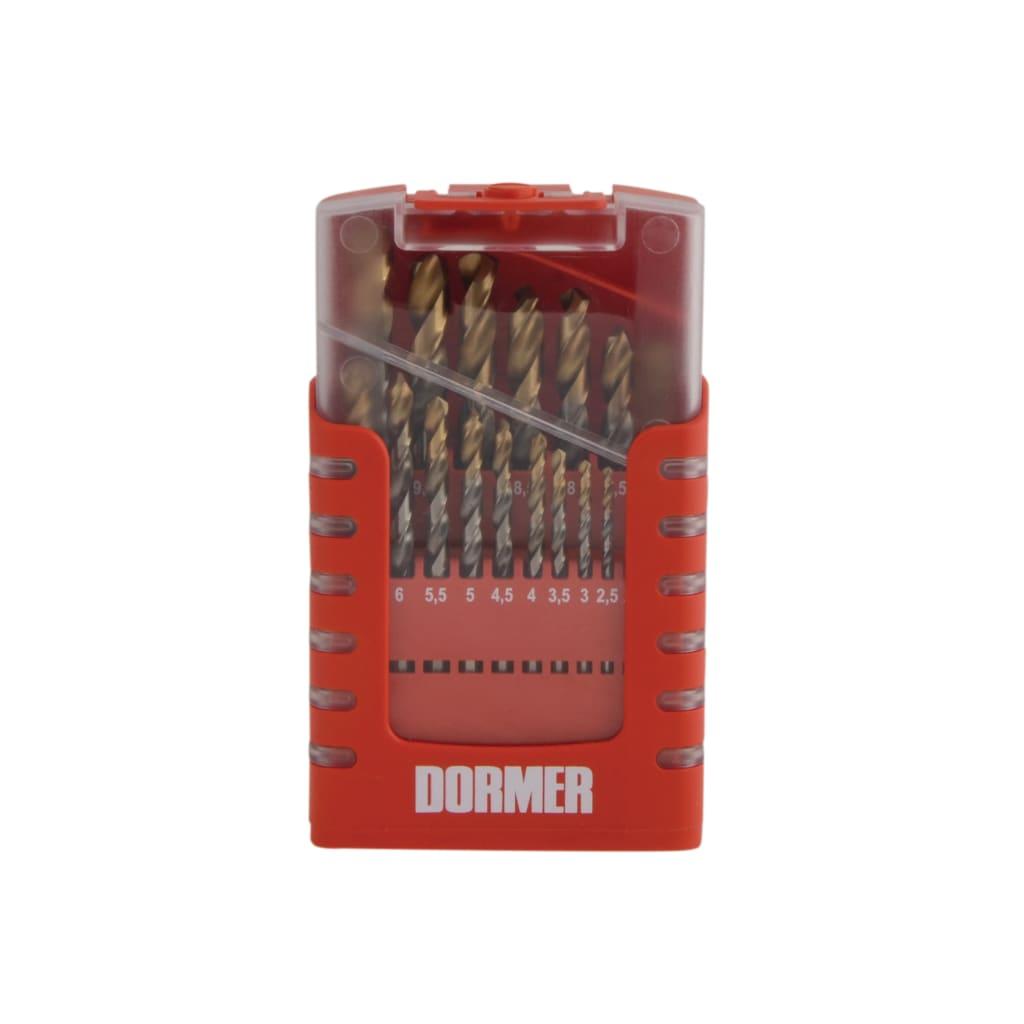 Dormer HSS TiN drill set – 19 pieces – 1–10mm compact – main product image