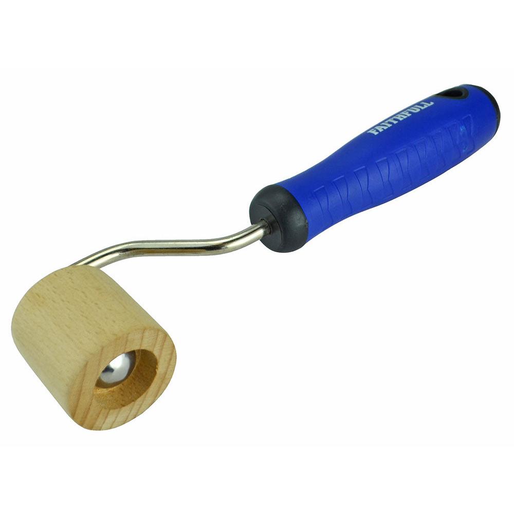 Faithfull Soft-Grip Wooden Seam Roller – 38mm