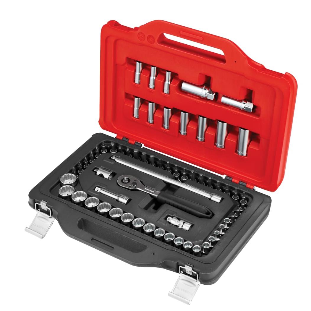 Facom TWIN BOX socket set – 62 pieces – 3/8in drive – main product image