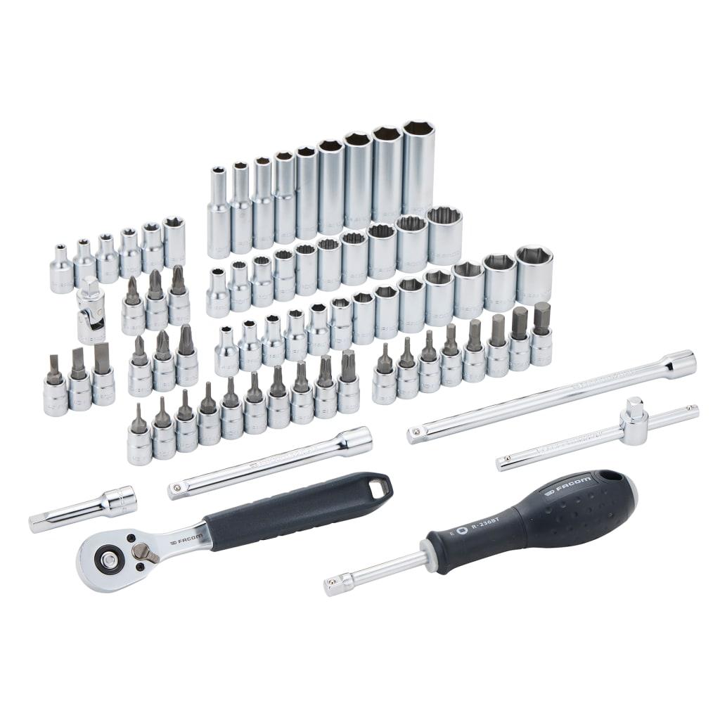 Facom TWIN BOX socket set – 72 pieces – 1/4in drive – product view 3