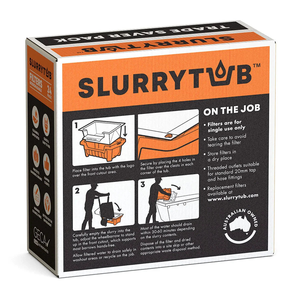 SLURRYTUB Trade Twin Filter Pack (48) by SLURRYTUB