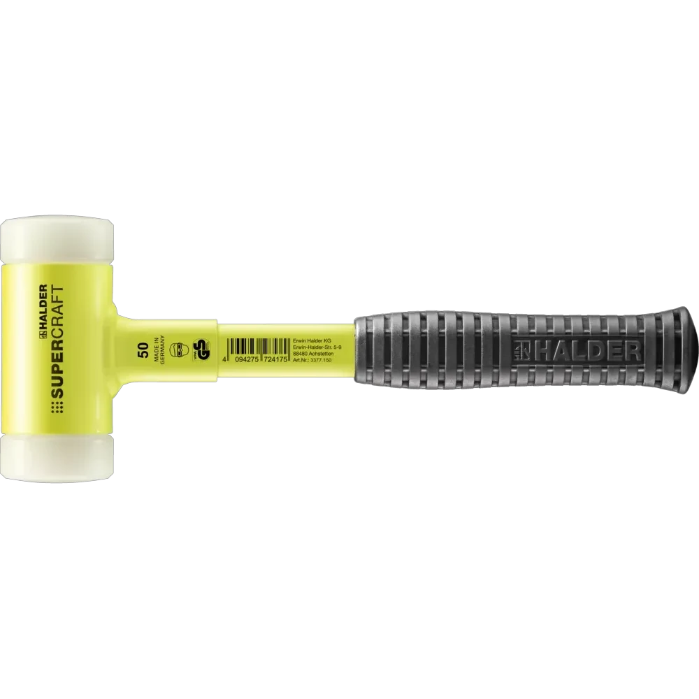 Halder Supercraft soft-face mallet, steel tube handle by Halder
