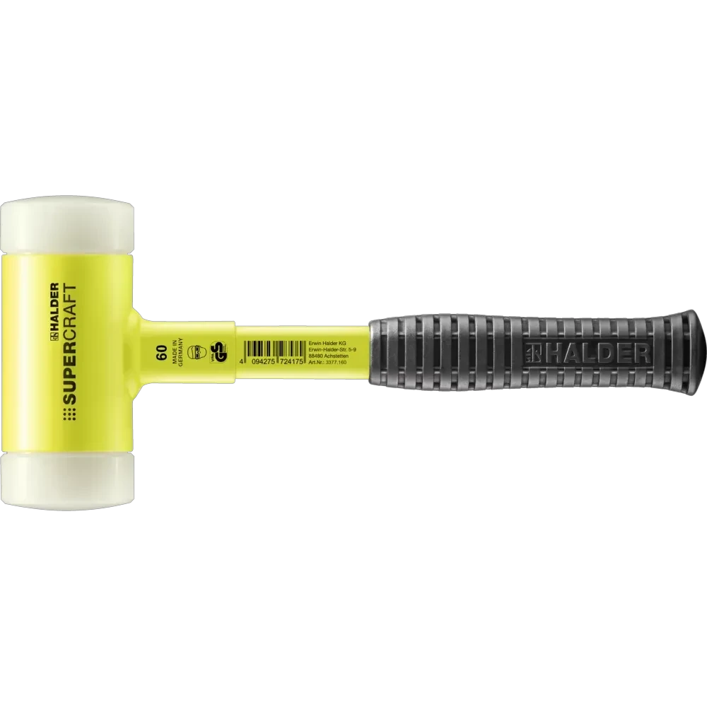 Halder Supercraft soft-face mallet, steel tube handle by Halder