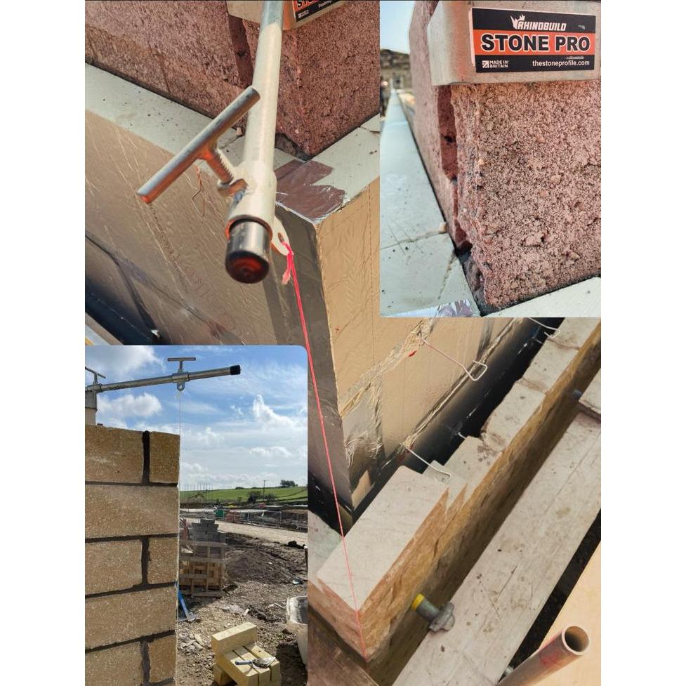 Rhinobuild Stone Pro Profile - Plumbline Alternative for Stonework