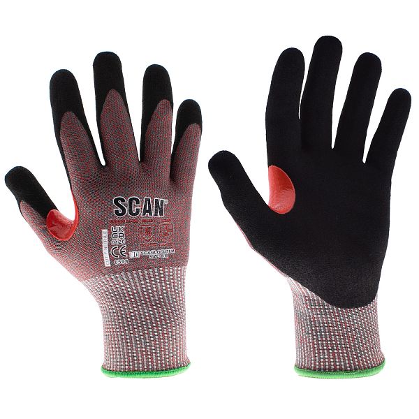 Scan Cut F nitrile palm safety gloves