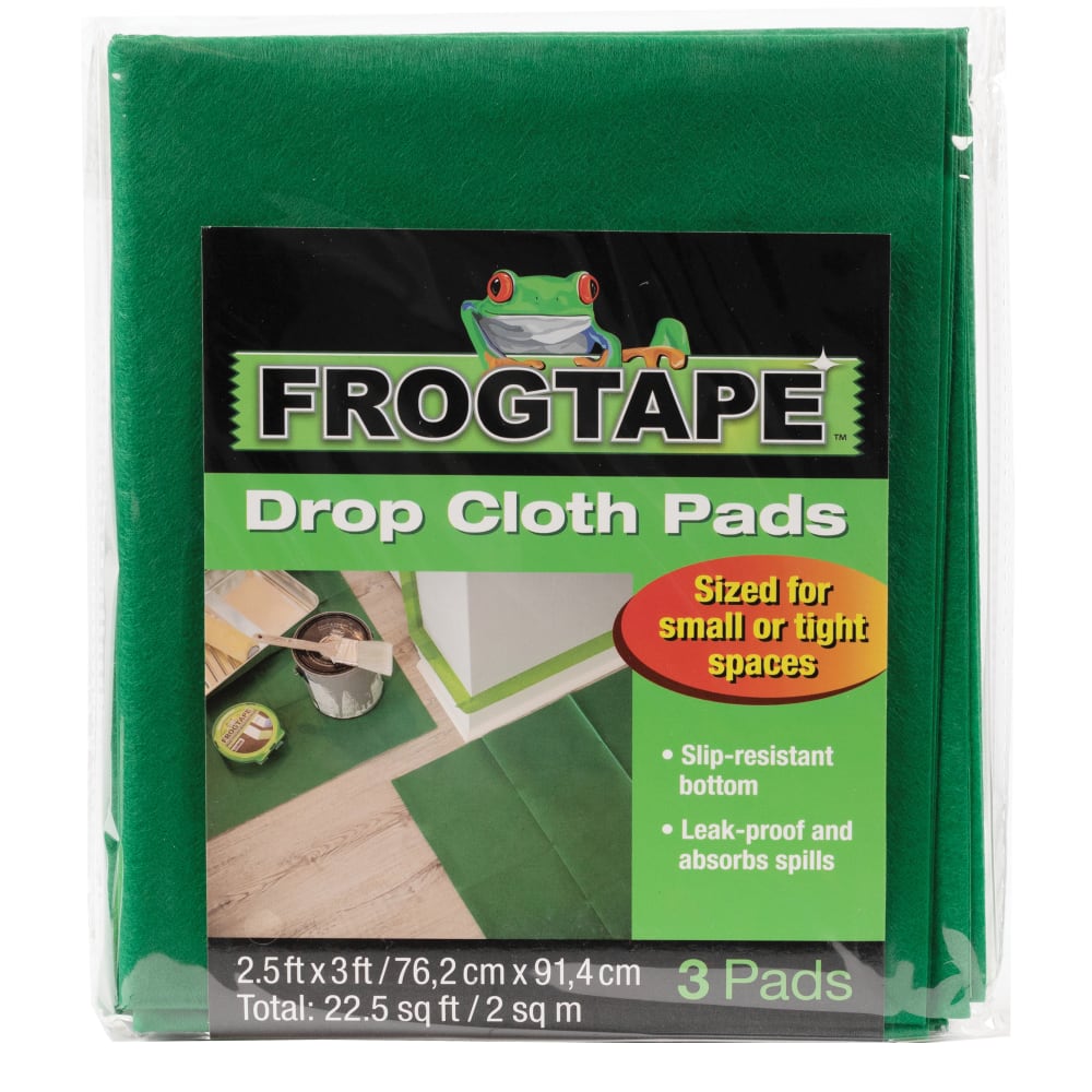 FrogTape Drop Cloth Pads – 76 × 91cm (Pack of 3)