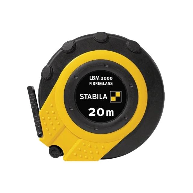Stabila - Tape Measure - LBM 2000 Closed Fibreglass with Shatterproof Housing and Nylon-Wrap Blade for Professionals by Stabila
