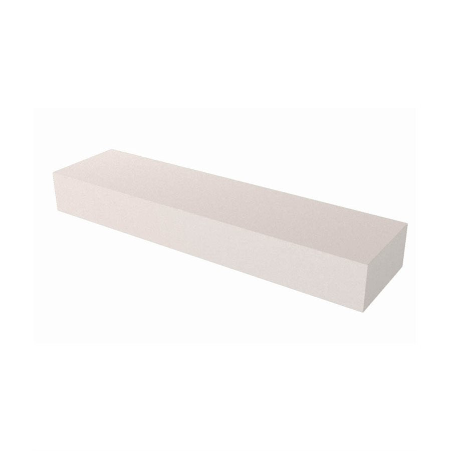Bon Tool Rub Brick - White Aluminium Oxide - 60 Grit - 8" x 2" x 1