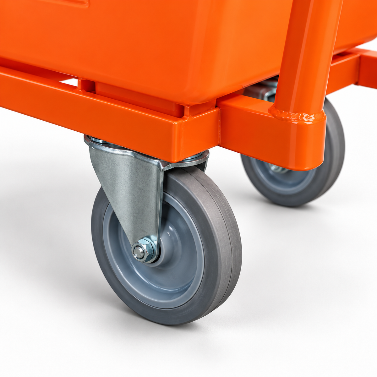 RhinoTub Roll castor detail with handle