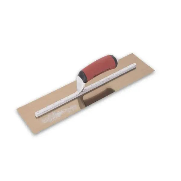 Marshalltown gold stainless steel finishing trowel with DuraSoft handle