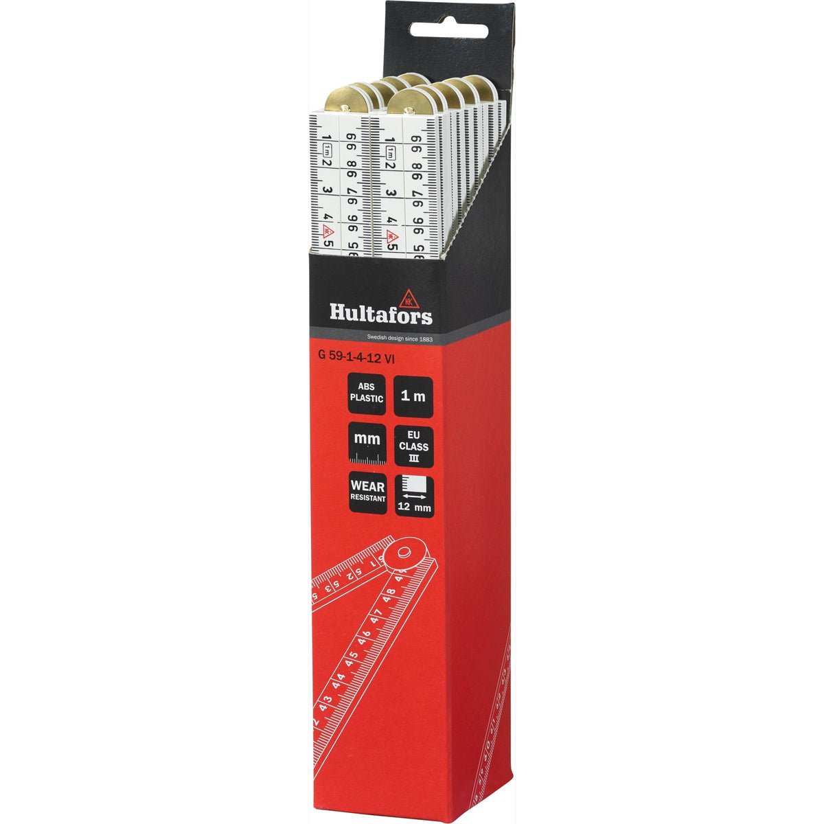 Hultafors G59 four-fold rule - White #colour_White