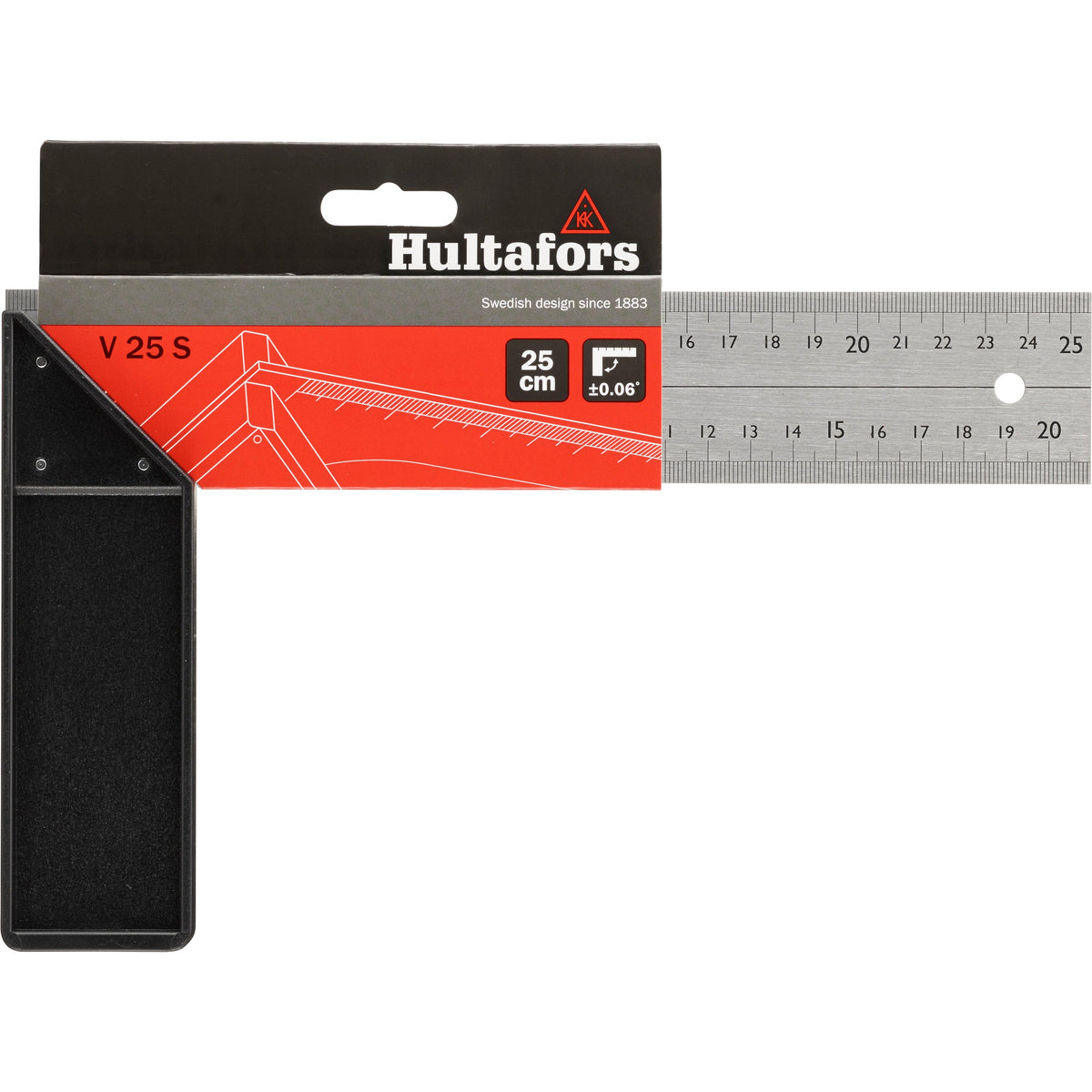 Hultafors V Series Semi-Professional Try Square - 250mm (V 25 S) #size_250mm (V 25 S)