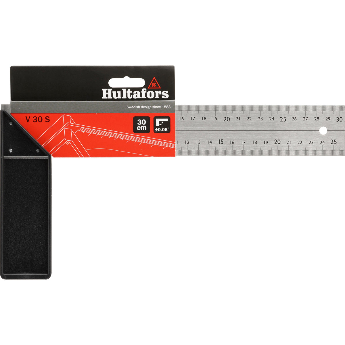 Hultafors V Series Semi-Professional Try Square - 300mm (V 30 S) #size_300mm (V 30 S)